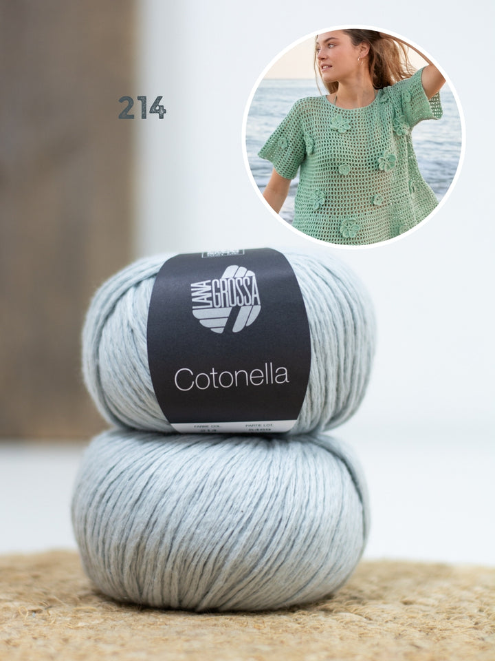 Haakpakket Cotonella shirt met bloemen