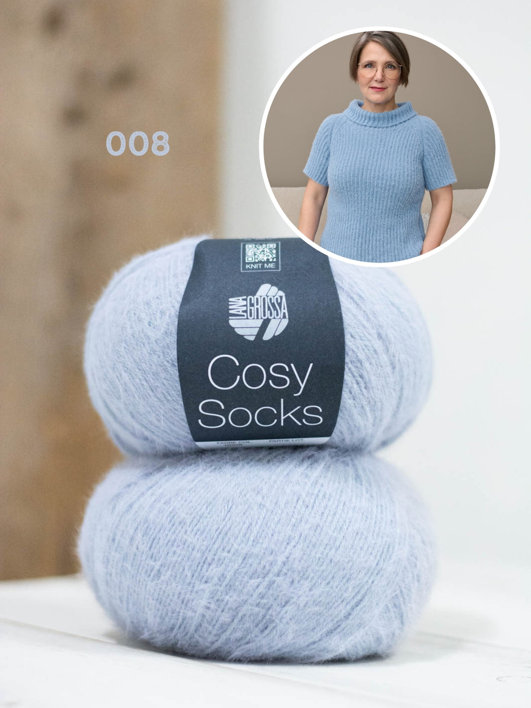 Breipakket Cosy Socks raglantrui met korte mouwen