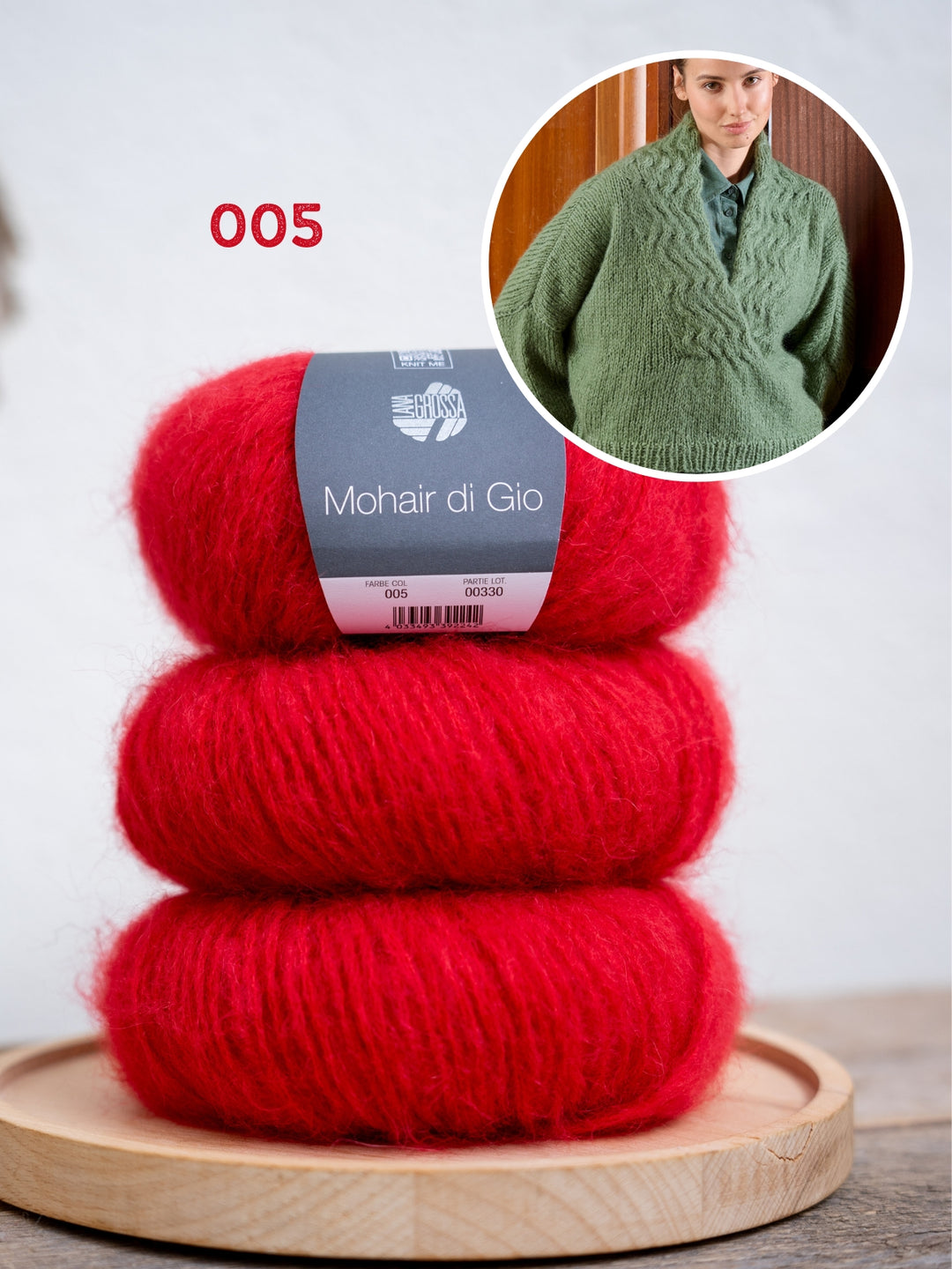 Breipakket Mohair Di Gio v-hals trui