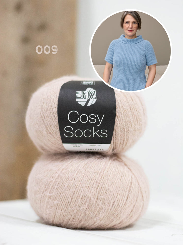 Breipakket Cosy Socks raglantrui met korte mouwen
