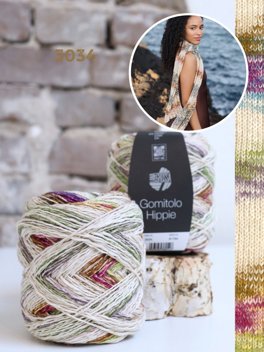Breipakket Gomitolo Hippie ajoursjaal