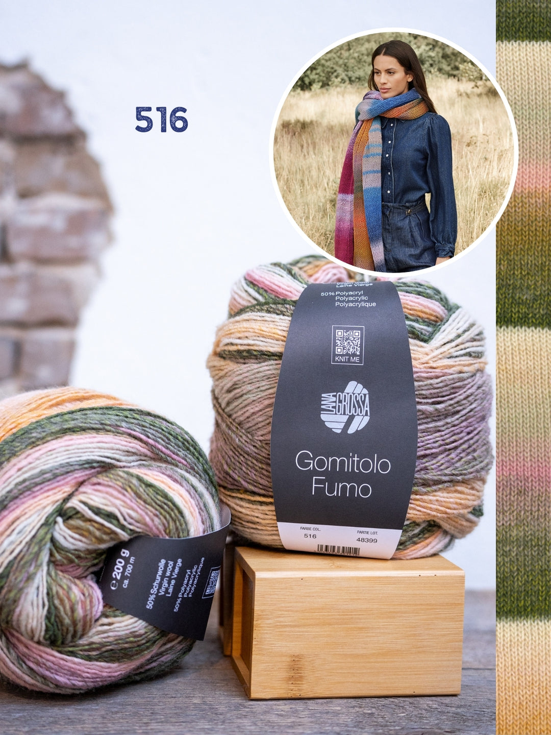 Breipakket Gomitolo rechte sjaal