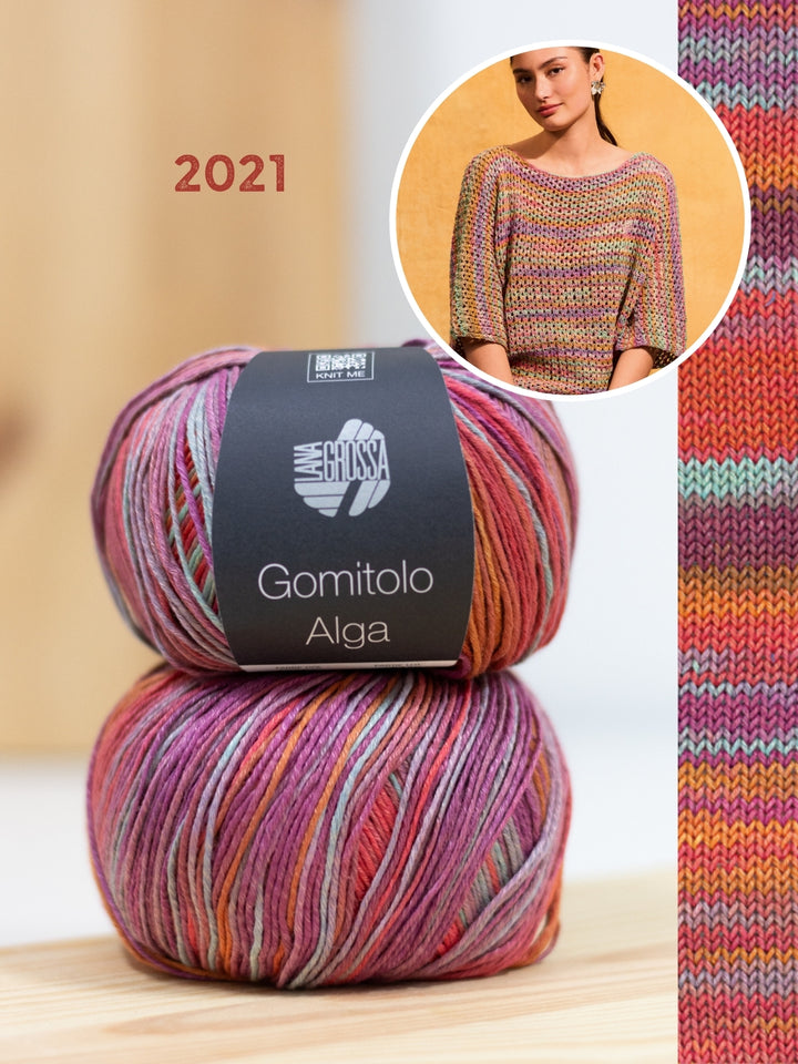Breipakket Gomitolo Alga shirt in kantpatroon