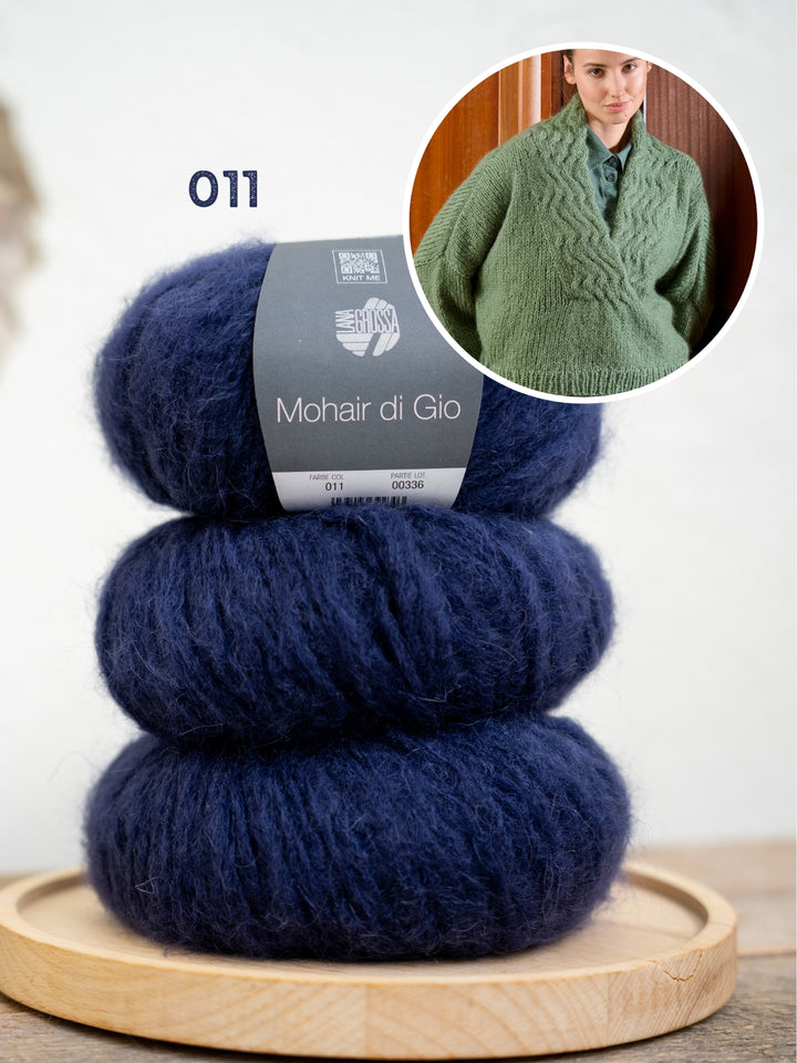Breipakket Mohair Di Gio v-hals trui