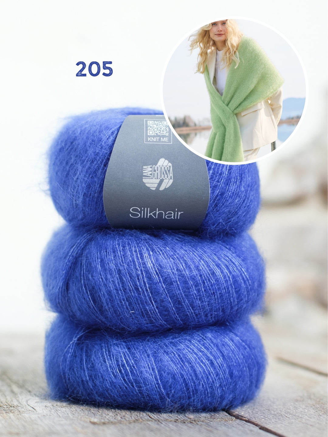 Breipakket Silkhair sjaal