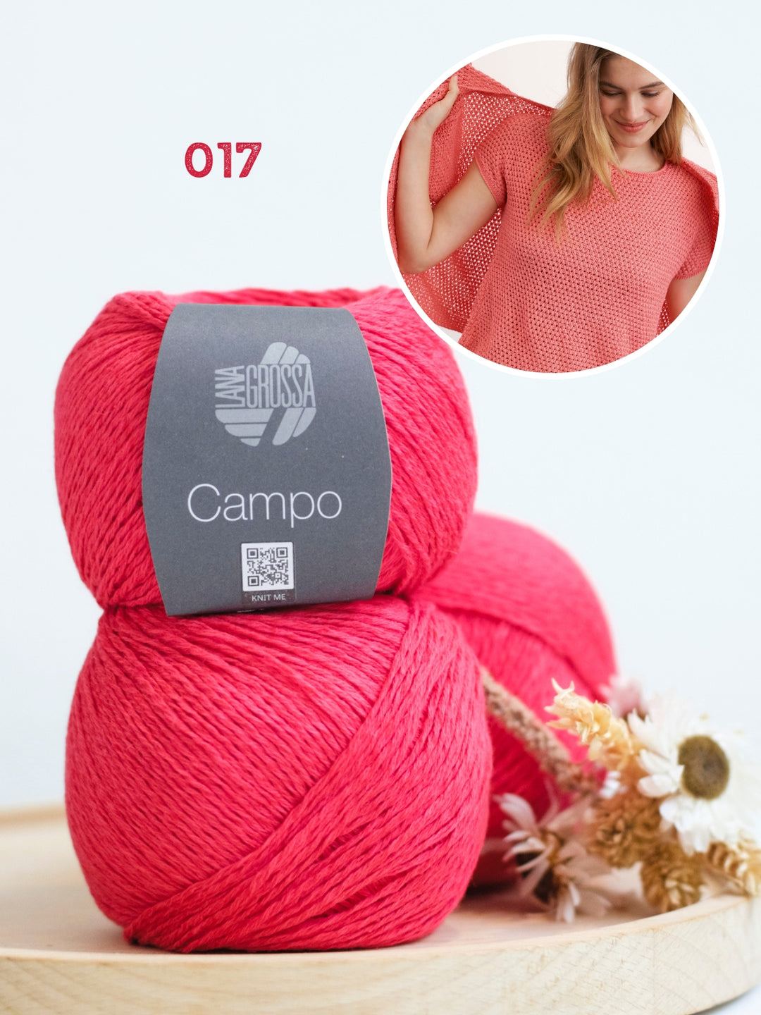 Breipakket Campo shirt in gaatjespatroon