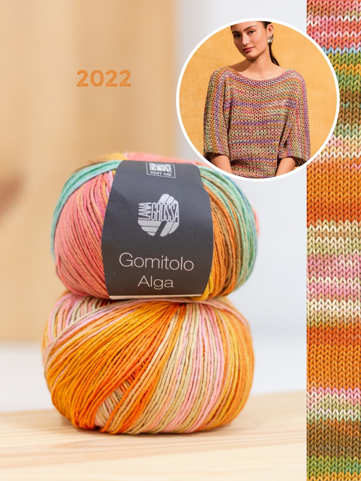 Breipakket Gomitolo Alga shirt in kantpatroon