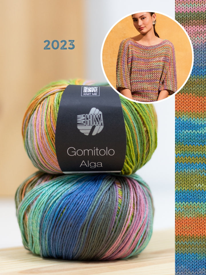 Breipakket Gomitolo Alga shirt in kantpatroon