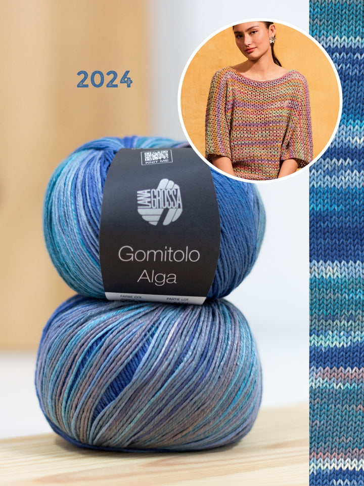 Breipakket Gomitolo Alga shirt in kantpatroon