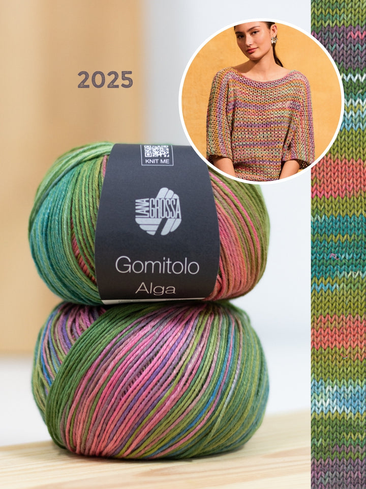 Breipakket Gomitolo Alga shirt in kantpatroon