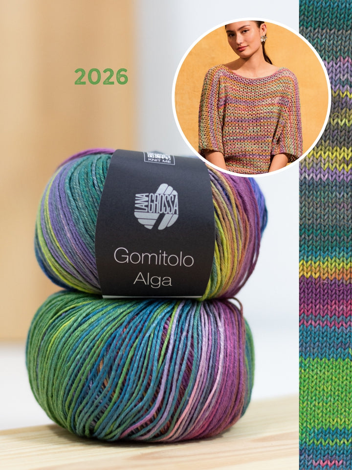 Breipakket Gomitolo Alga shirt in kantpatroon