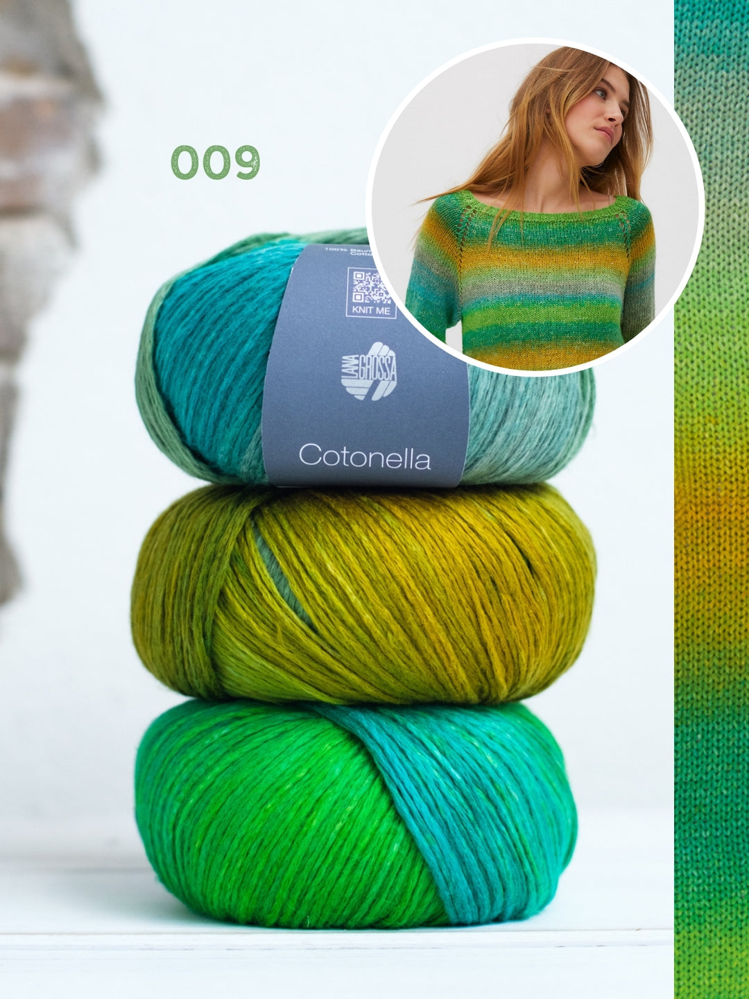 Breipakket Cotonella pullover - top-down