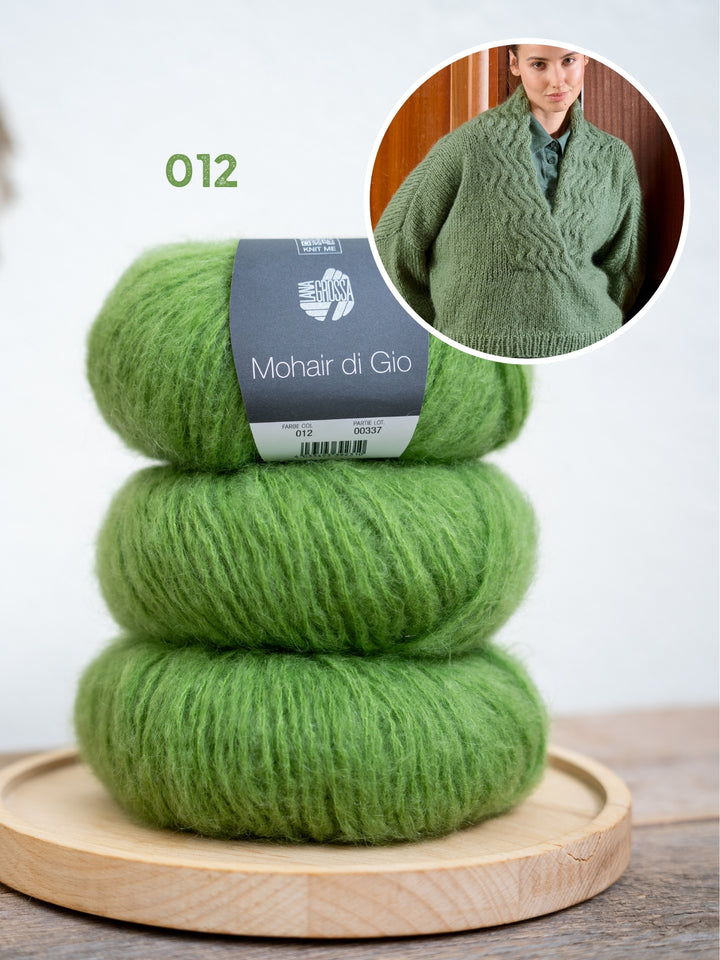 Breipakket Mohair Di Gio v-hals trui