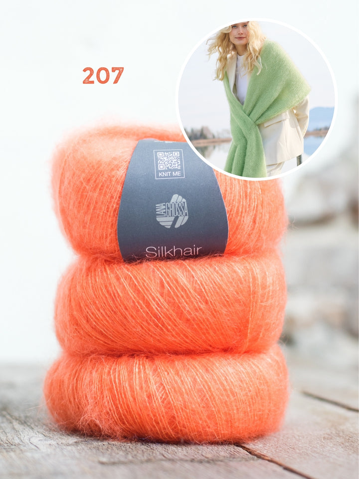 Breipakket Silkhair sjaal