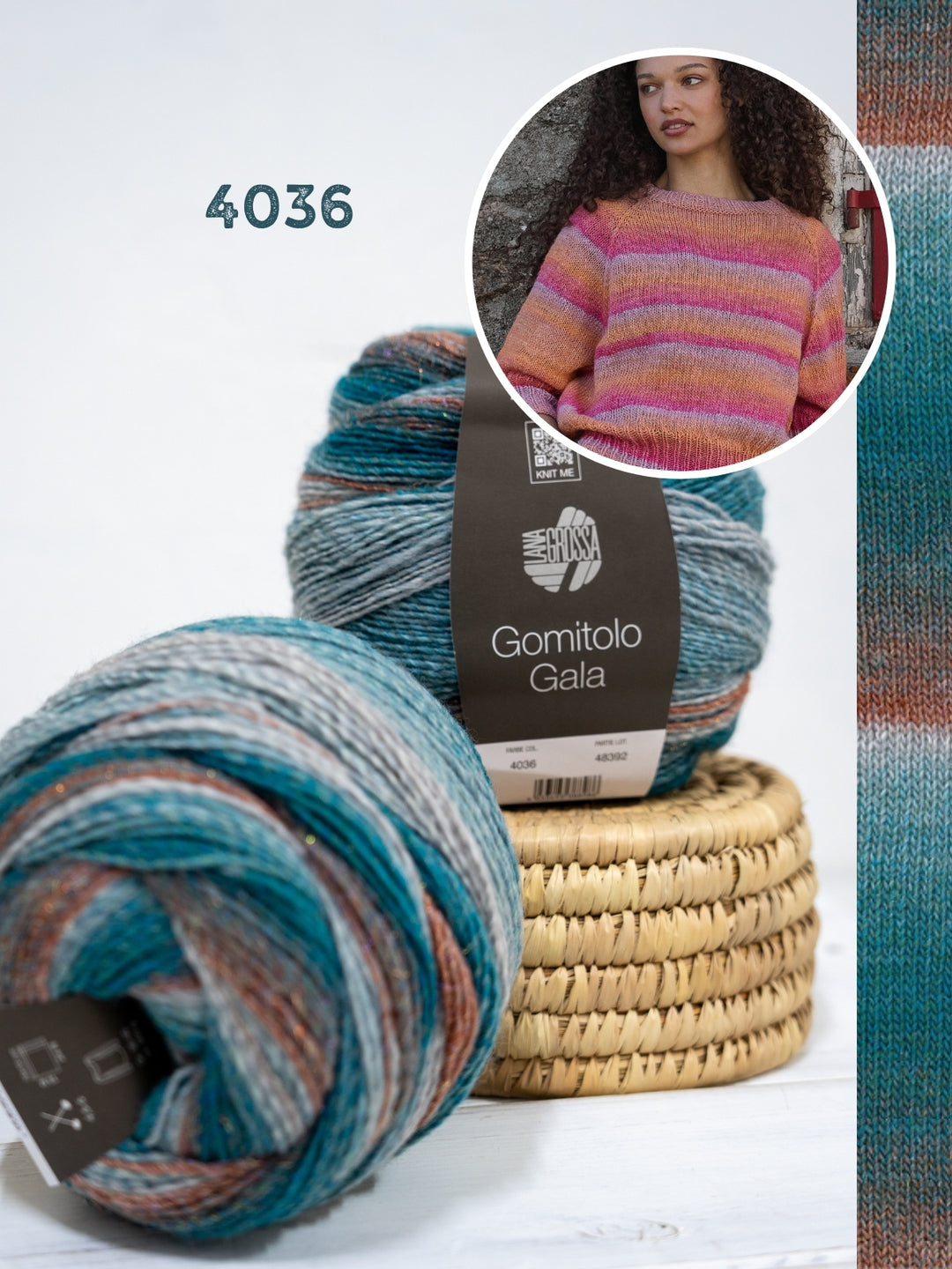 Breipakket Gomitolo Gala top-down raglantrui