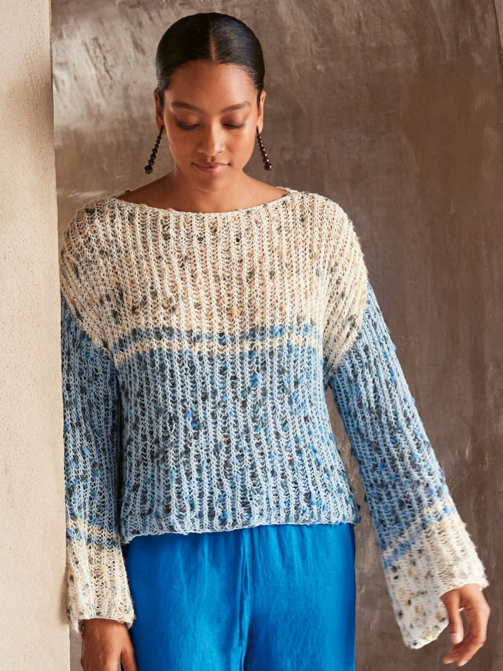 Breipakket Popcorn trui in patentsteek