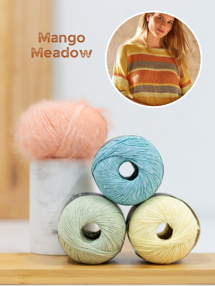 Breipakket Finito Filo Lurex Filo Paillettes strepenshirt - topdown