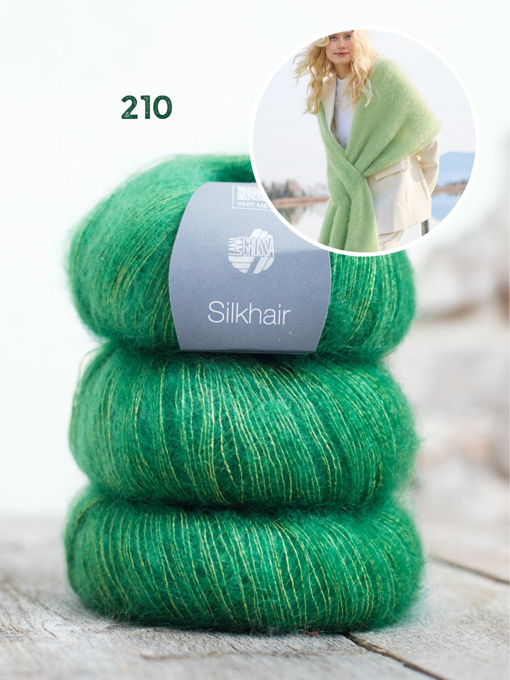 Breipakket Silkhair sjaal