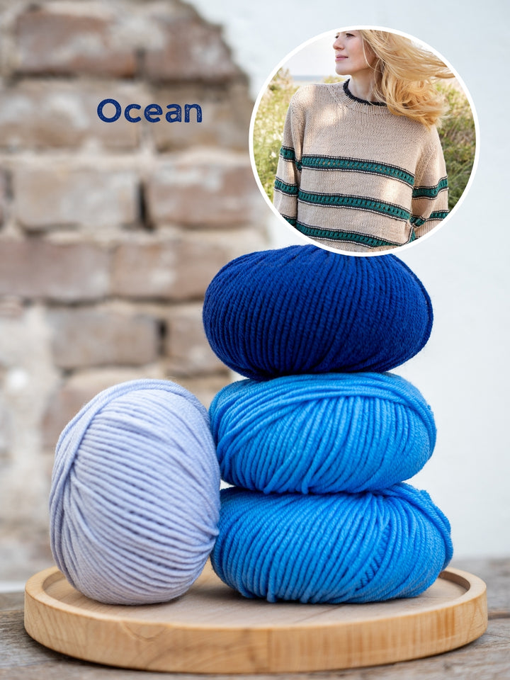Breipakket Cool Wool Superbig Melange strepentrui