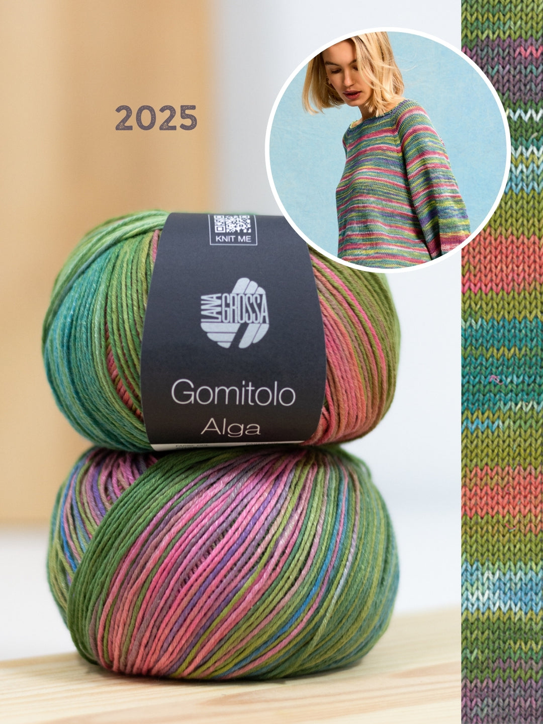 Breipakket Gomitolo Alga raglantrui - top-down