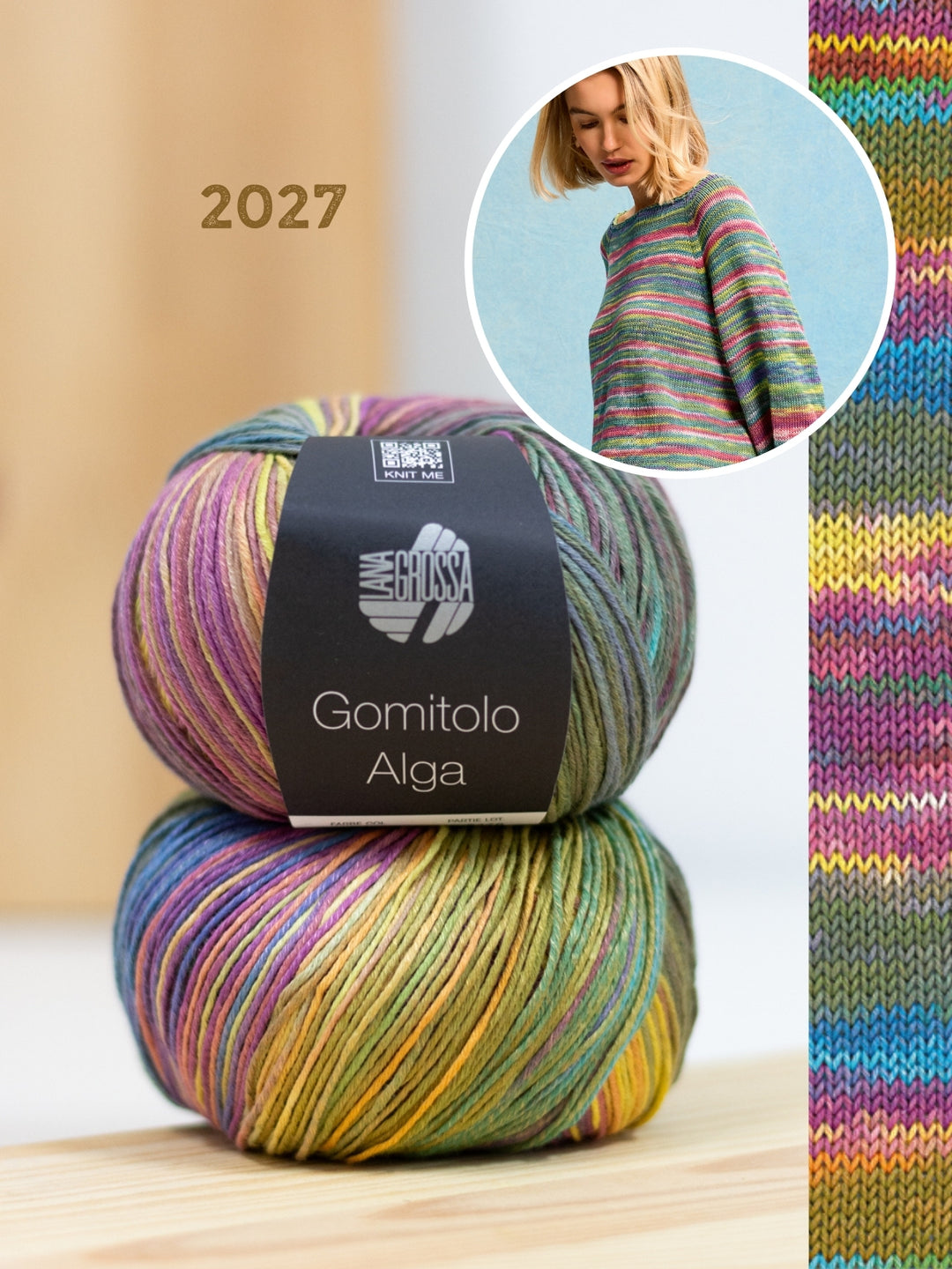Breipakket Gomitolo Alga raglantrui - top-down