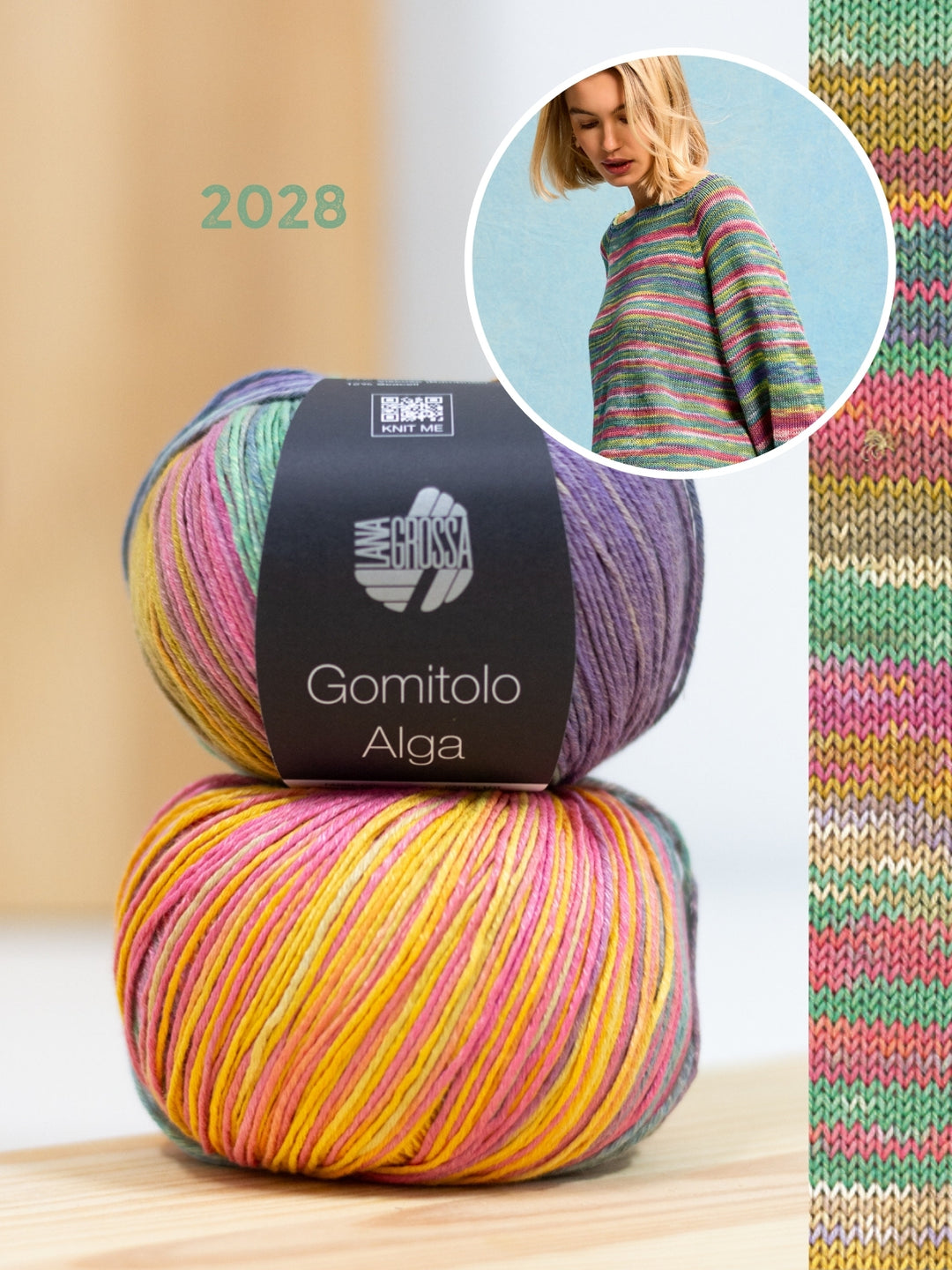 Breipakket Gomitolo Alga raglantrui - top-down