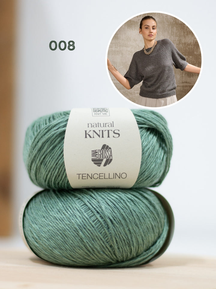 Breipakket Tencellino raglanshirt - top-down