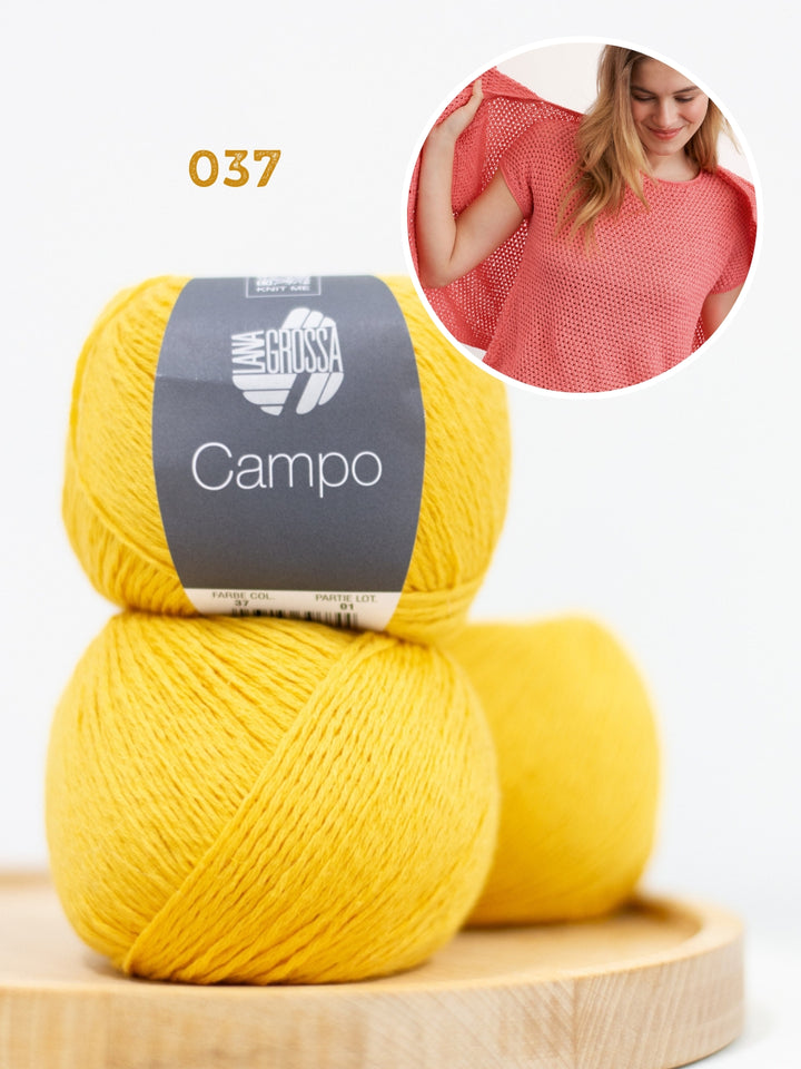 Breipakket Campo shirt in gaatjespatroon
