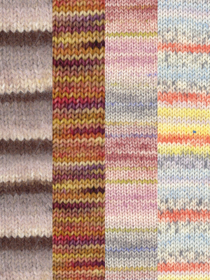 Sokkenwolproeverij strepensokken