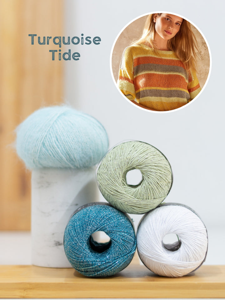 Breipakket Finito Filo Lurex Filo Paillettes strepenshirt - topdown
