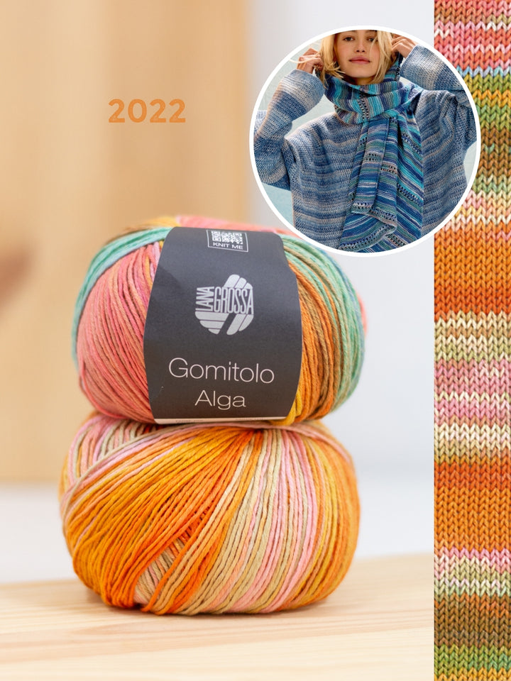 Breipakket Gomitolo Alga asymmetrische driehoekstola