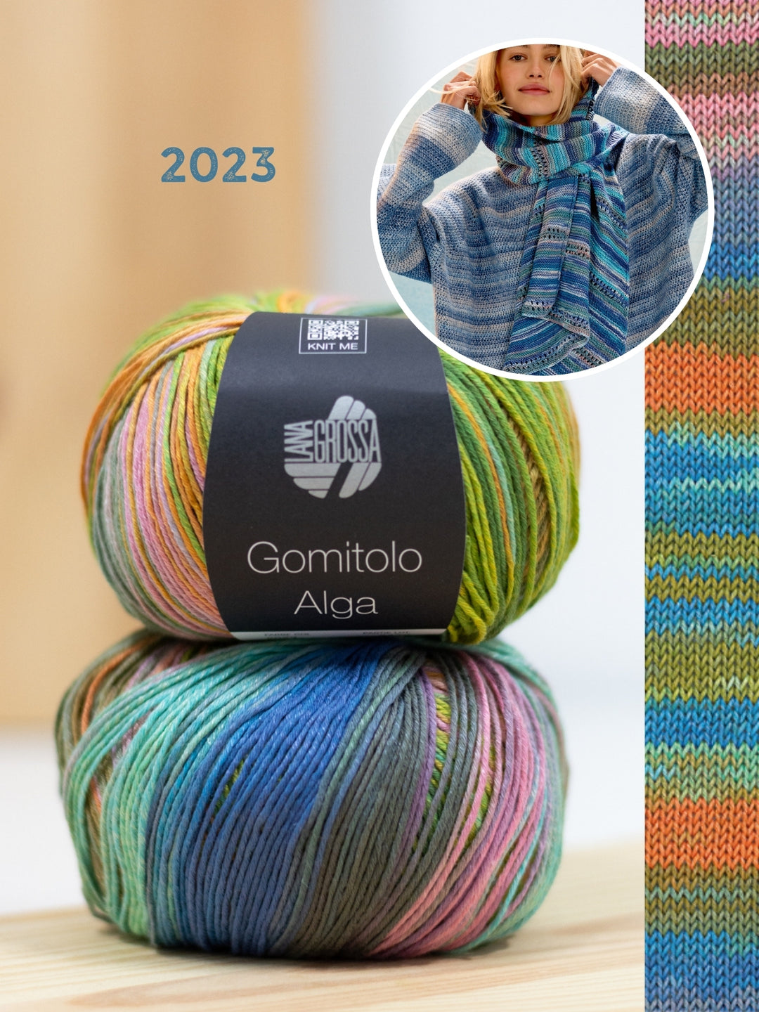 Breipakket Gomitolo Alga asymmetrische driehoekstola