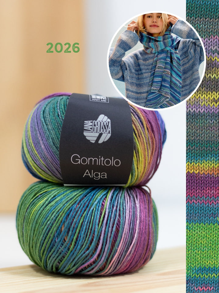 Breipakket Gomitolo Alga asymmetrische driehoekstola