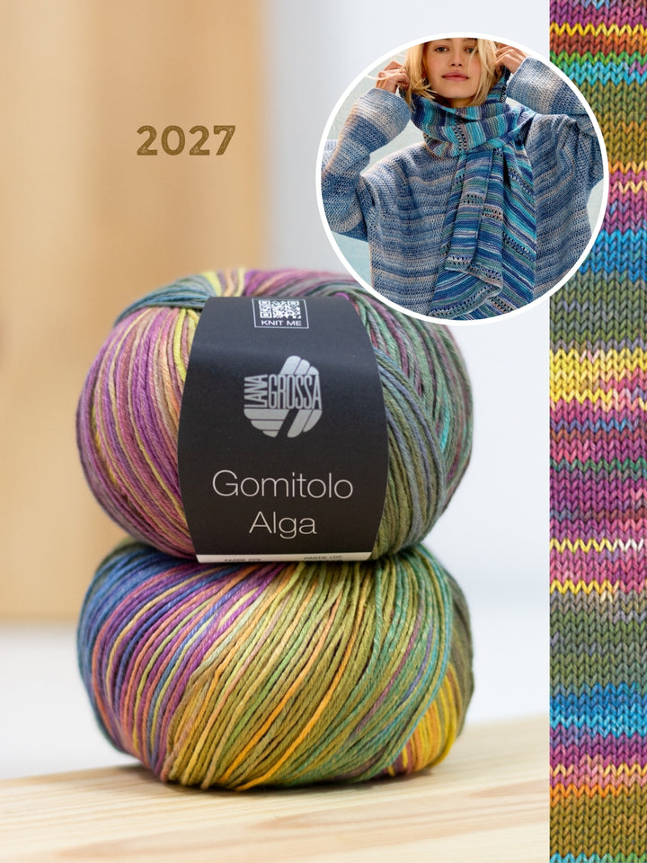 Breipakket Gomitolo Alga asymmetrische driehoekstola