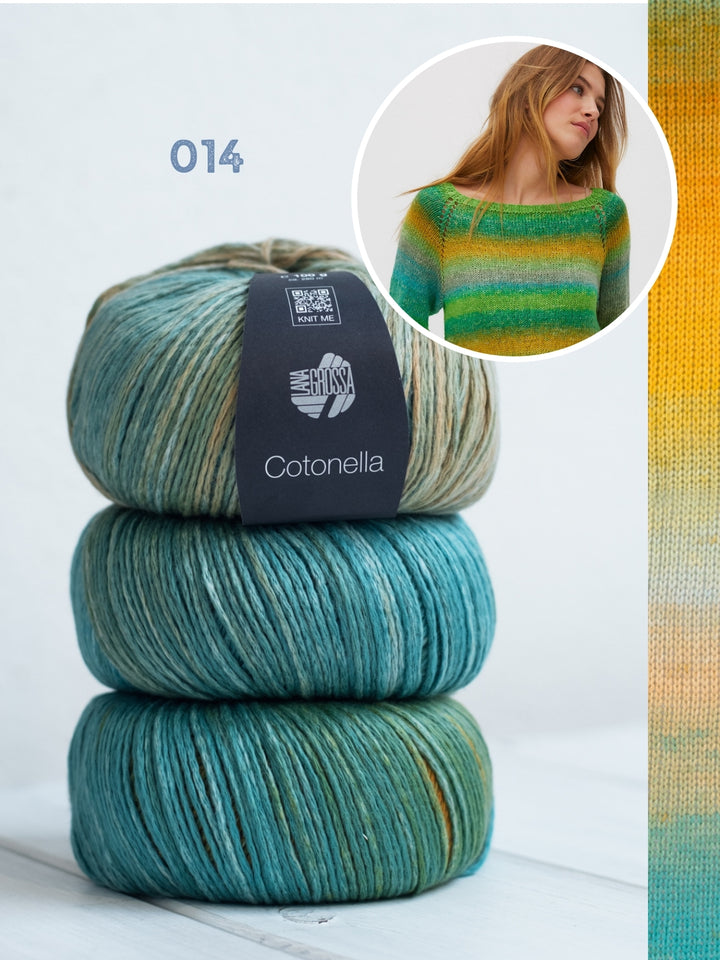Breipakket Cotonella pullover - top-down