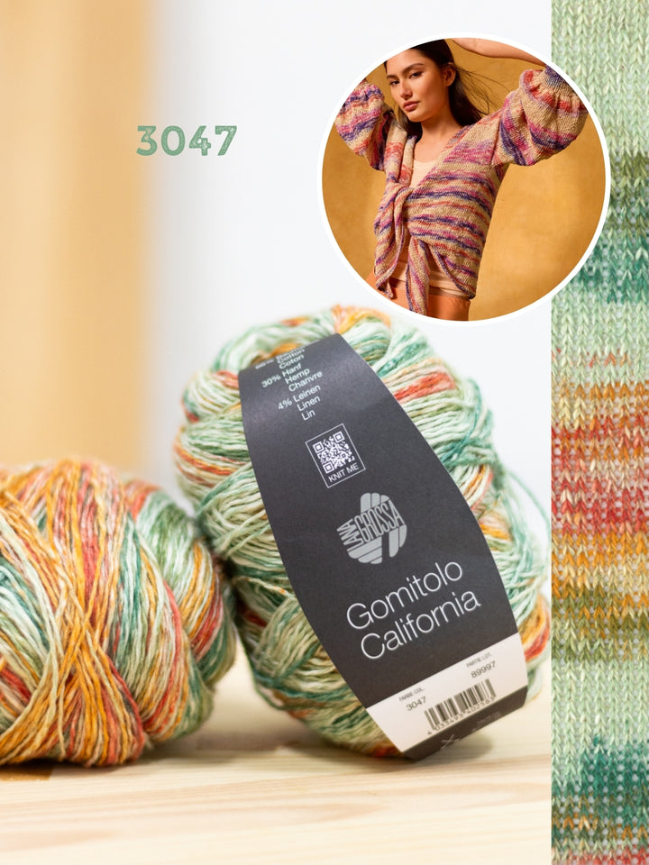 Breipakket Gomitolo California kort vest - top-down