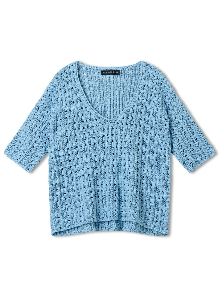 Breipakket Tessera shirt in ajourpatroon