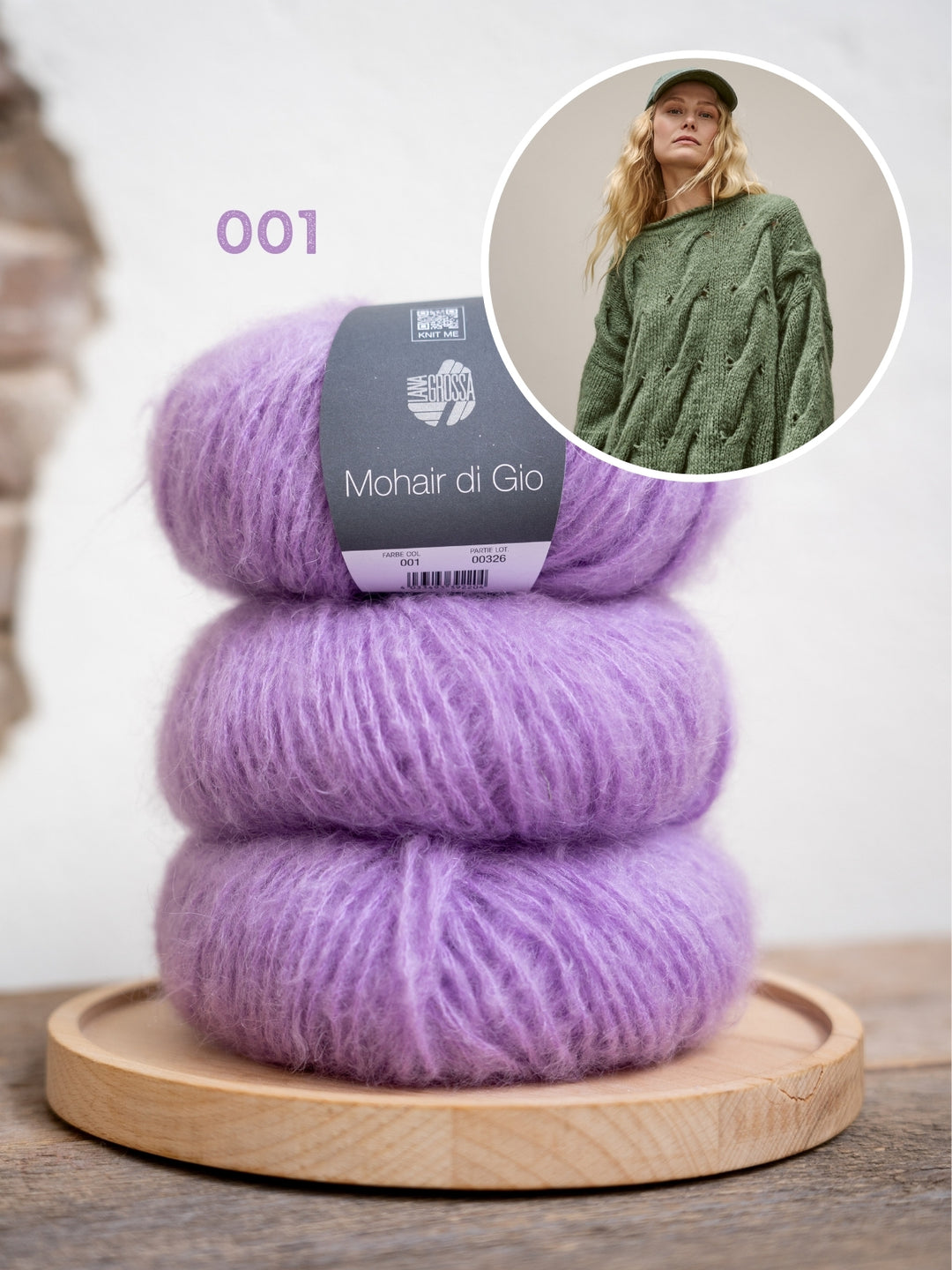 Breipakket Mohair Di Gio oversized kabeltrui