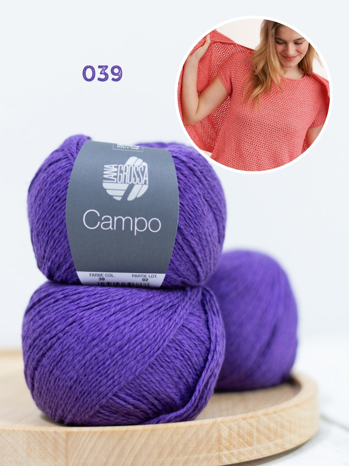 Breipakket Campo shirt in gaatjespatroon