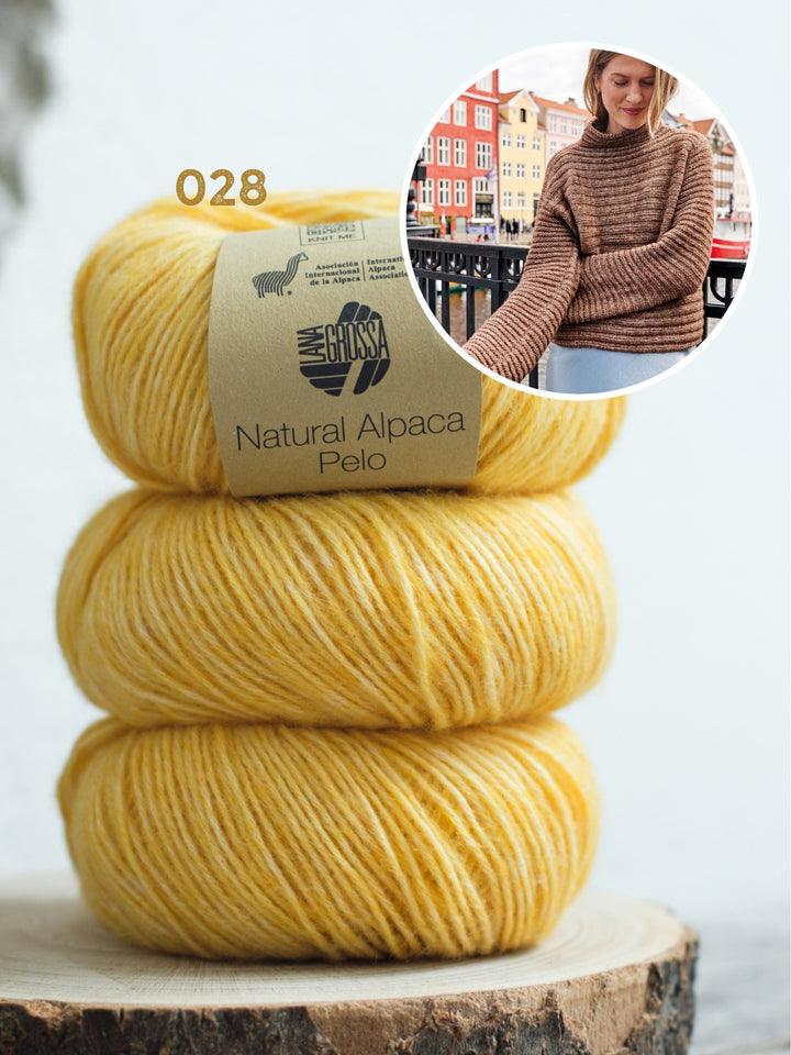 Breipakket Natural Alpaca Pelo ribbeltrui