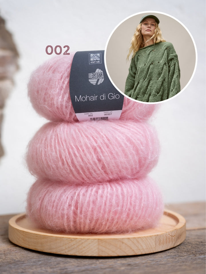 Breipakket Mohair Di Gio oversized kabeltrui