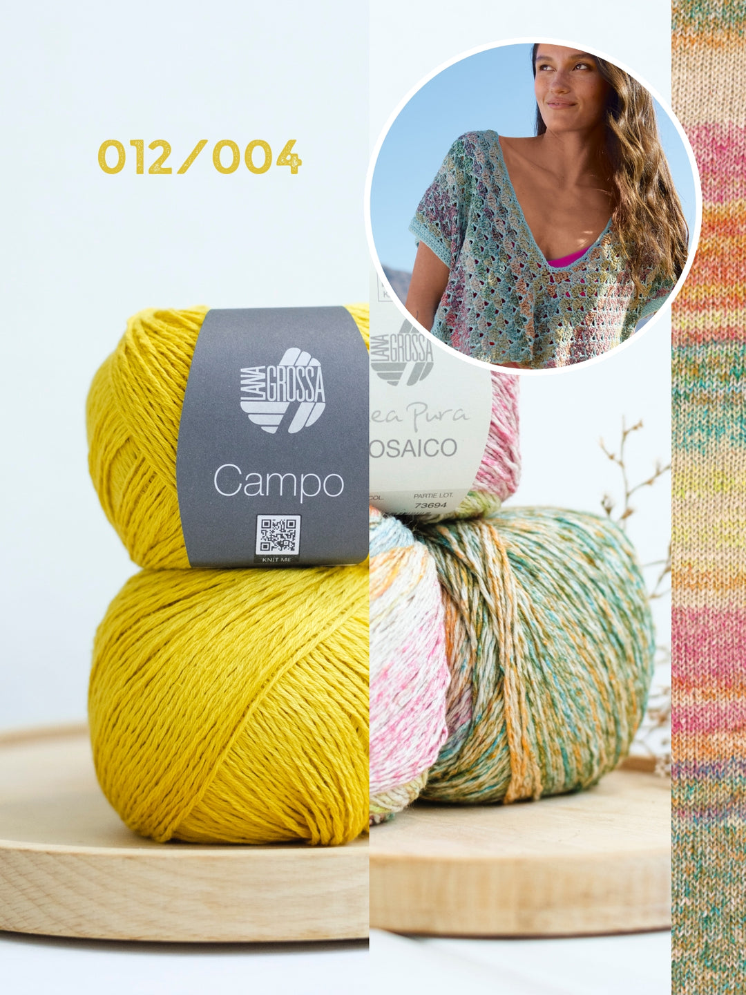 Haakpakket Campo Mosaico assymetrische top