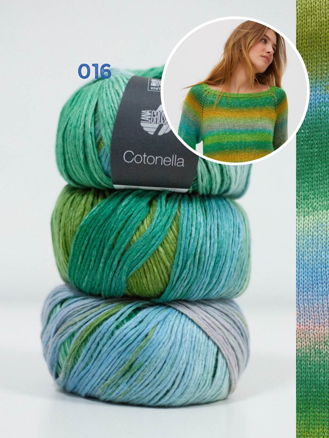 Breipakket Cotonella pullover - top-down
