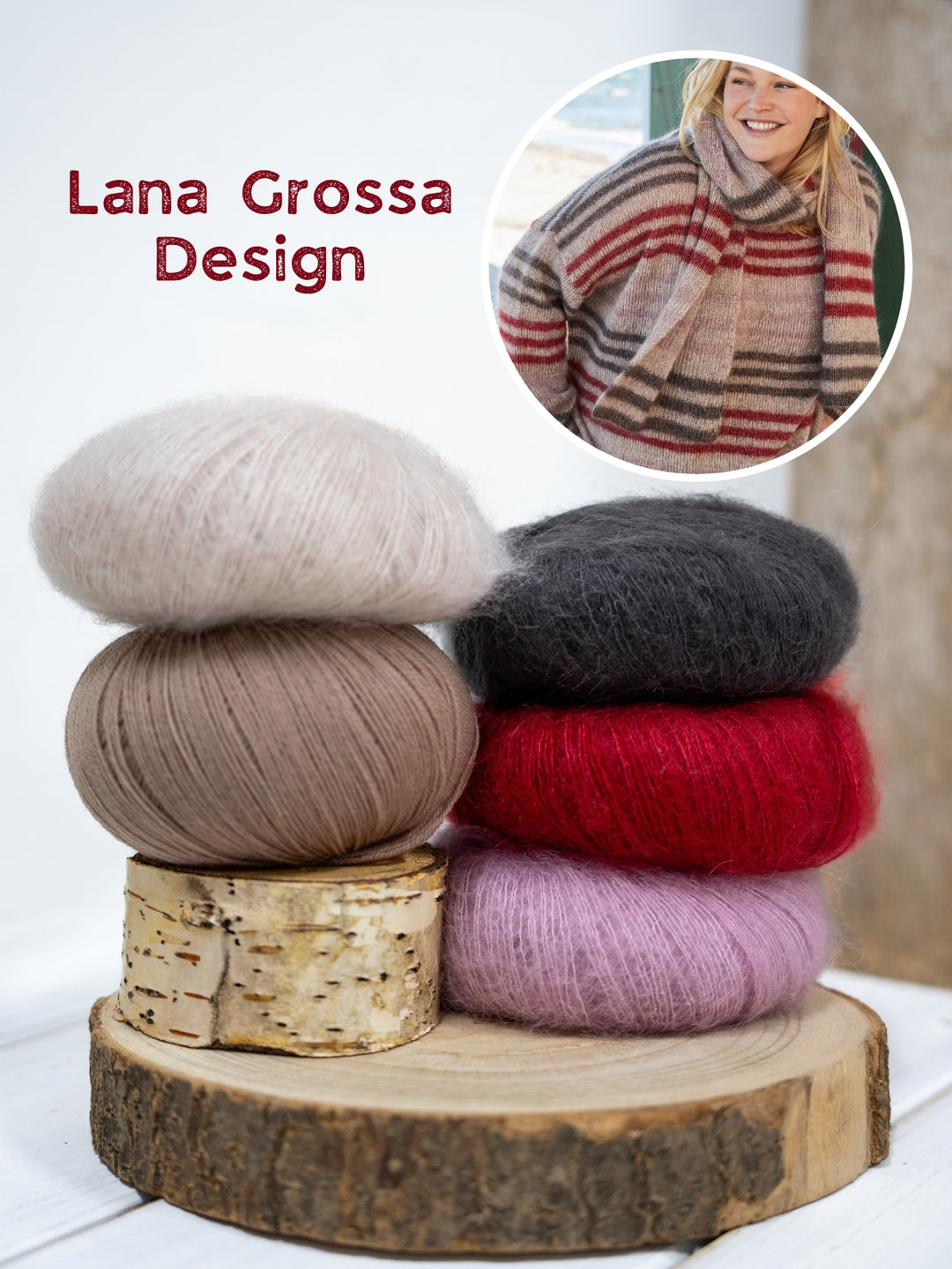 Breipakket Cool Wool Lace Silkhair strepensjaal