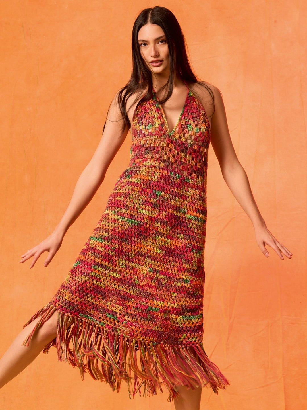 Haakpakket Cotonella Multi halter jurk