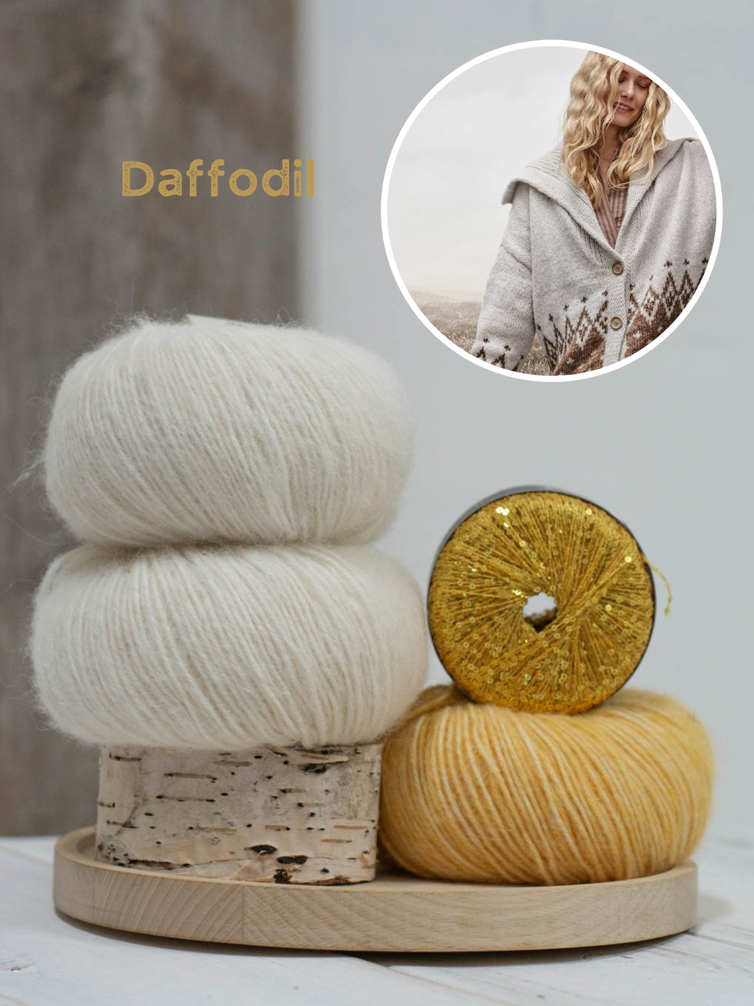 Breipakket Natural Alpaca Pelo Glamour raglanvest