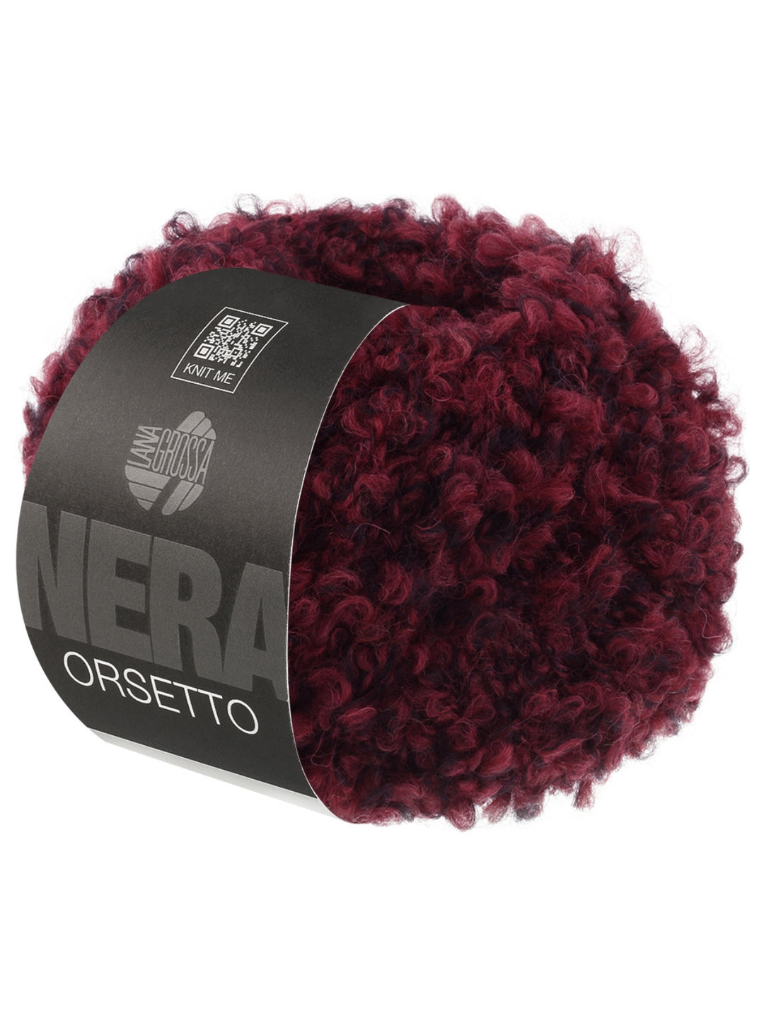 Orsetto Mouliné 102 Bordeaux/Zwart
