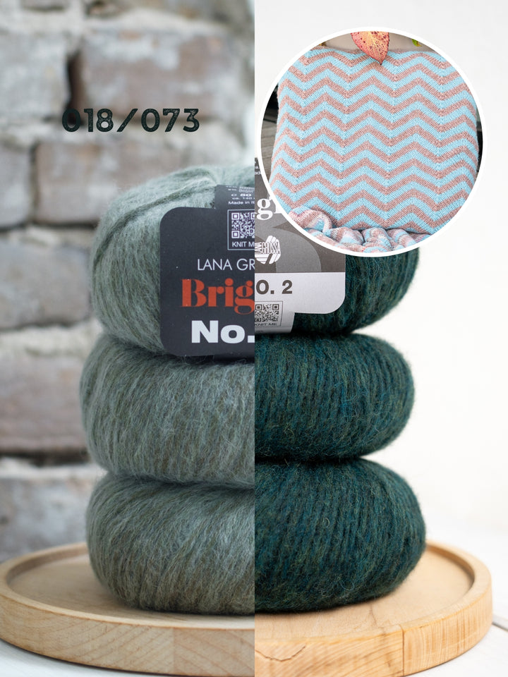 Breipakket Brigitte no. 2 zigzag kussenhoes