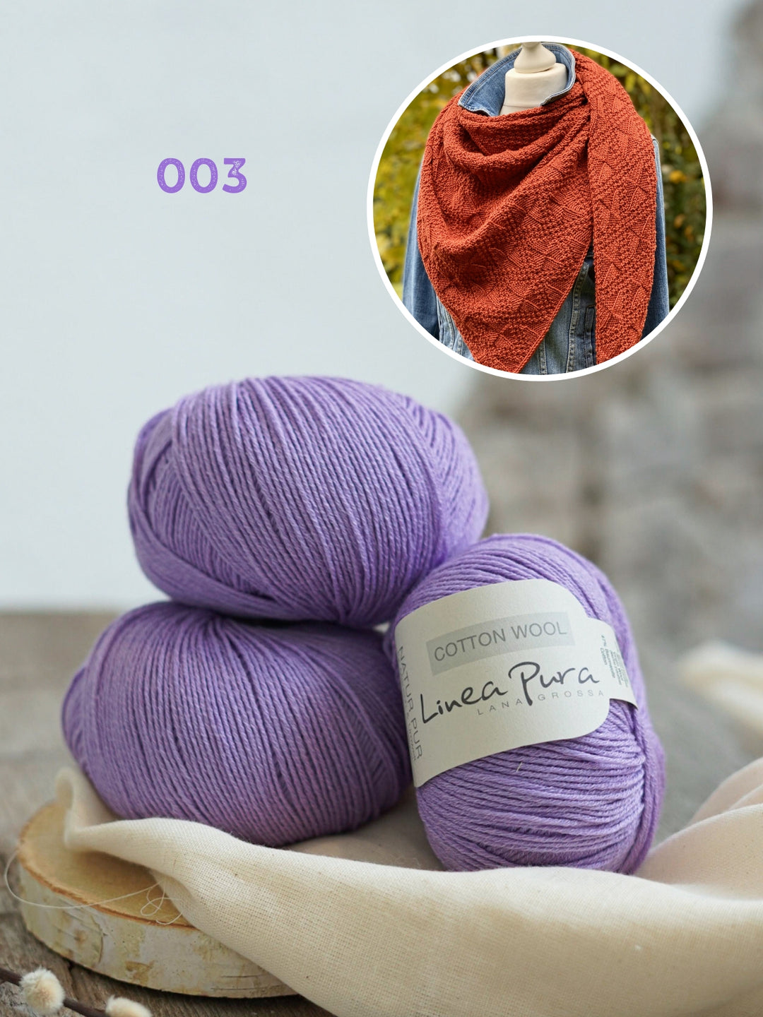 Breipakket Lizas Tuch Autumn Winds - Cotton Wool