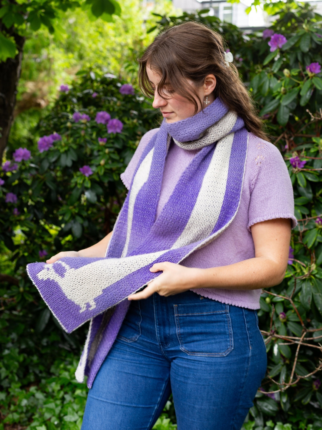 Breipakket Sausage Dog Scarf Corallo - Duits- & Engelstalig - Devout Hand